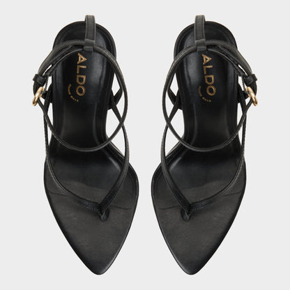 Aldo Abyfindley Black Women's Strappy sandals - Heeled flip flop, Stiletto heel