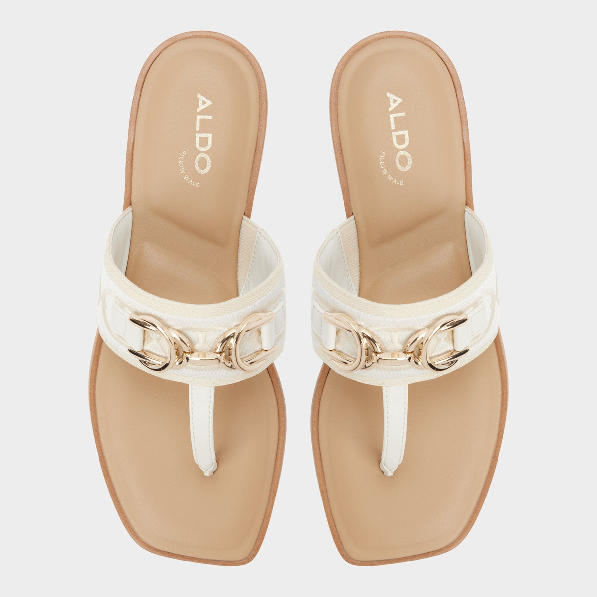 Aldo Coralynna in White Bone 14053516 - T-strap sandal