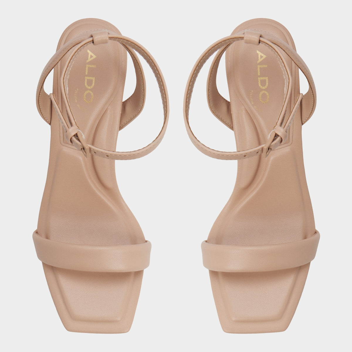 Aldo Aurorai Bone Women's Strappy sandals - Strappy heeled sandal, Block heel