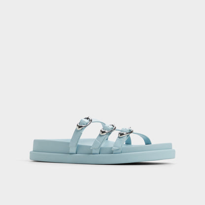 Aldo Zephyra Pastel Blue Women's Footbed sandals - Footbed sandal