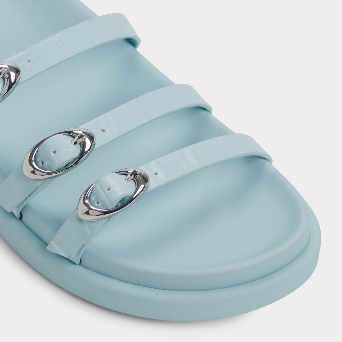 Aldo Zephyra Pastel Blue Women's Footbed sandals - Footbed sandal