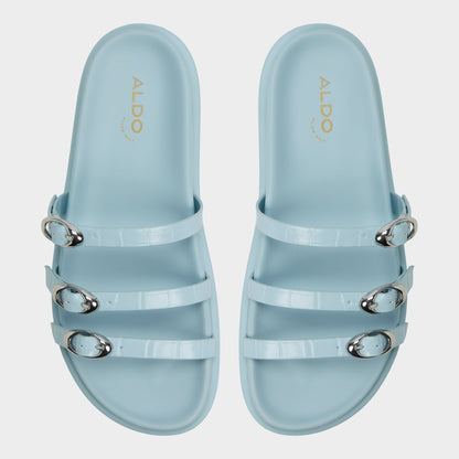 Aldo Zephyra Pastel Blue Women's Footbed sandals - Footbed sandal