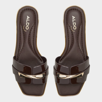 Aldo Darlina Medium Brown Women's Flats - Slide sandal