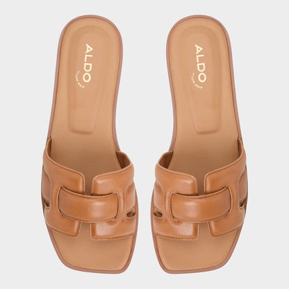 Aldo Eleny Medium Brown Women's Flats - Slide sandal
