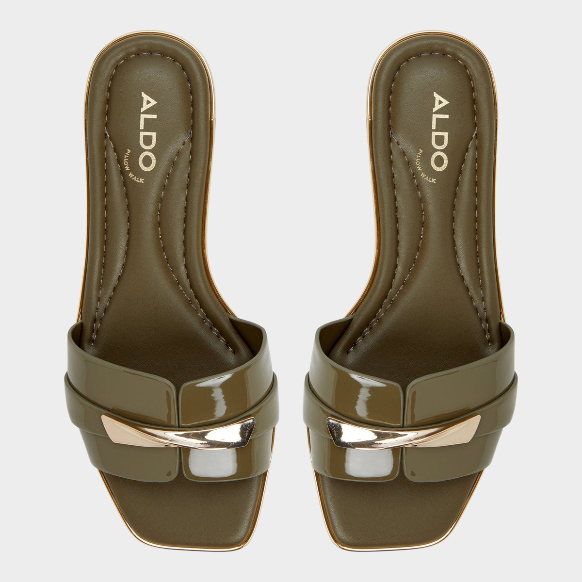 Aldo Darlina Other Green Women's Flats - Slide sandal
