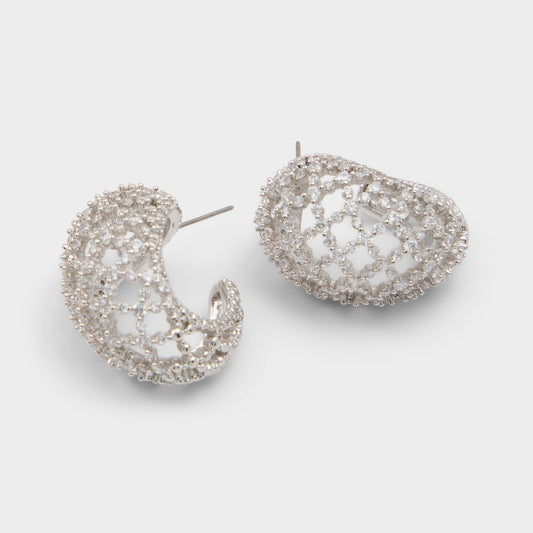 Aldo Mairah in Silver Clear Multi - Earrings