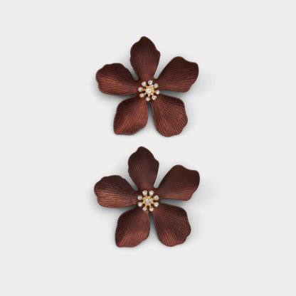 Aldo Maflorra in Brown - Statement earrings
