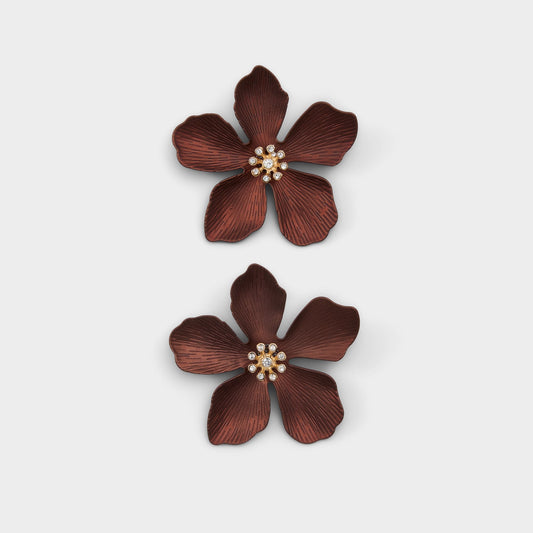Aldo Maflorra in Brown - Statement earrings