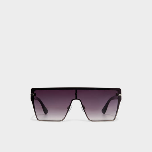 Aldo Gavenany Black/Silver Multi Women's Shield - Shield sunglasses