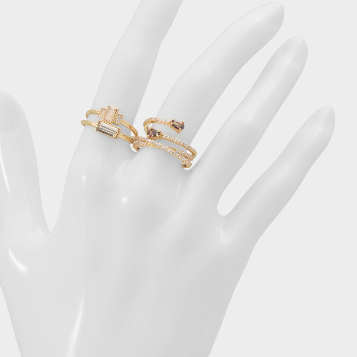 Aldo Yeikin in Light Brown - Multi finger rings