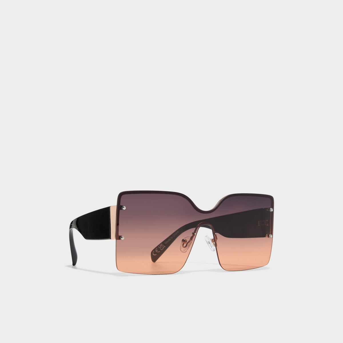 Aldo Lalaendrax Black/Gold Multi Women's Square - Square sunglasses
