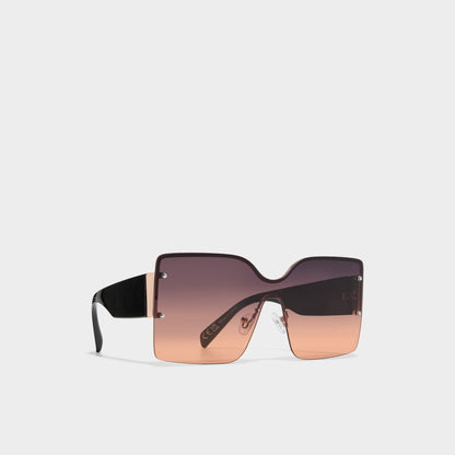 Aldo Lalaendrax Black/Gold Multi Women's Square - Square sunglasses