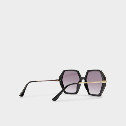 Aldo Yboa Black/Gold Multi Women's Statement sunglasses - Sunglasses