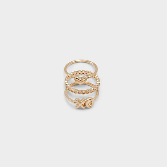 Aldo Sweetyheart Gold/Clear Multi Women's Cubic Zirconia - Ring