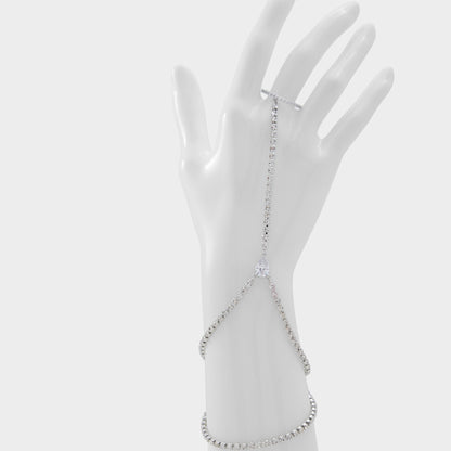 Aldo Unenda Silver/Clear Multi Women's Bracelets - Hand chain
