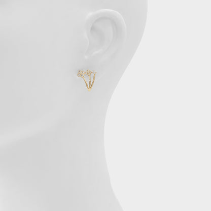 Aldo Asieweth Gold/Clear Multi Women's Earrings - Earrings