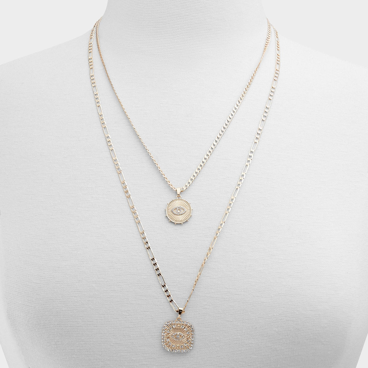 Aldo Naewin Gold/Clear Multi Women's Necklaces - Layered necklace