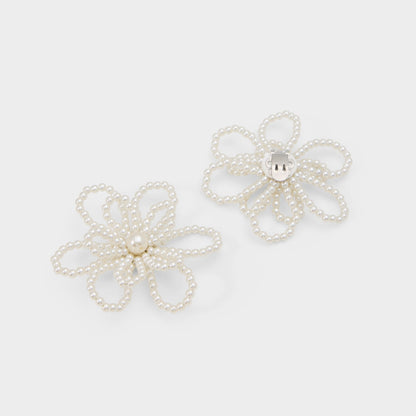 Aldo Flowerclip in Ice - Decorative shoe clip