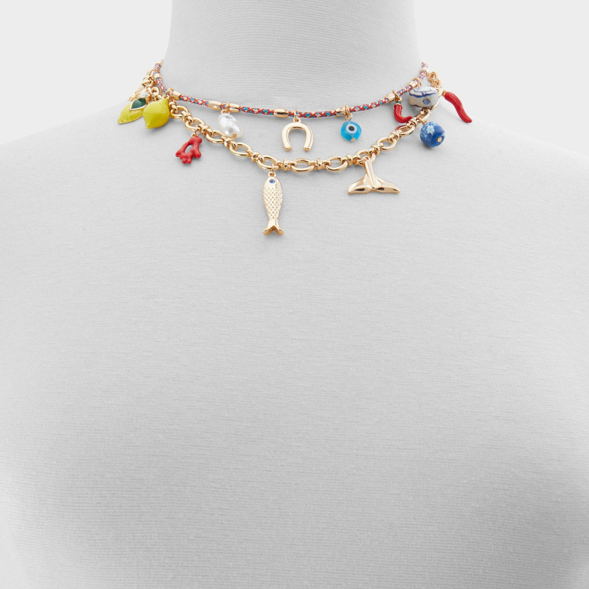 Aldo Amalfie Red Women's Necklaces - Charm necklace