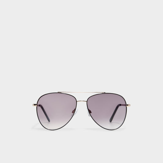 Aldo Arilicanx Black/Gold Multi Women's Aviator - Aviator sunglasses