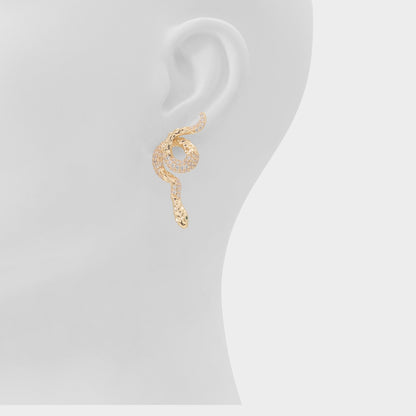 Aldo Serpenta in Gold Clear Multi - Chandelier earrings