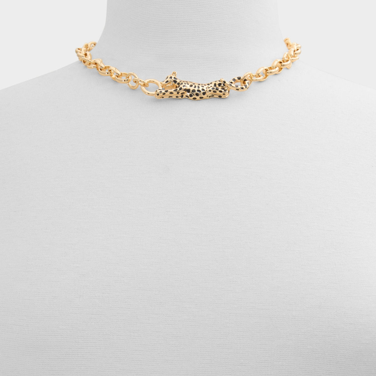 Aldo Panthere in Black Gold Multi - Pendant necklace