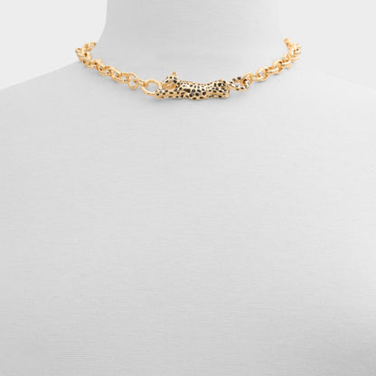 Aldo Panthere in Black Gold Multi - Pendant necklace