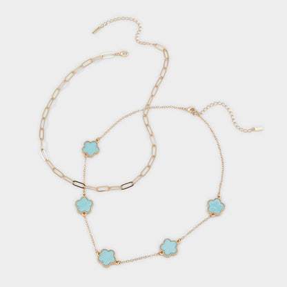 Aldo Feelinblue Turquoise Women's Necklaces - Layered necklace
