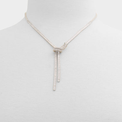 Aldo Venomarra in Silver Clear Multi - Statement necklace