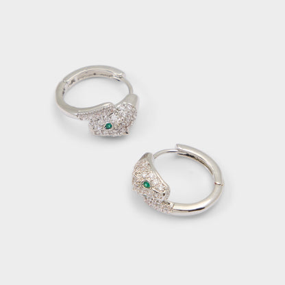 Aldo Feraluxe in Silver Clear Multi - Hoop earrings