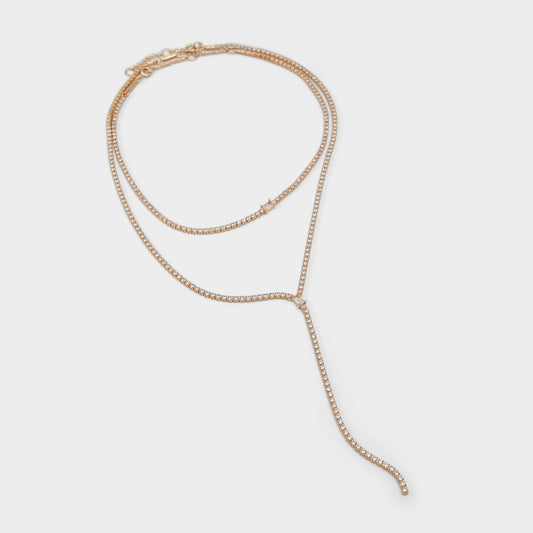 Aldo Alata Gold/Clear Multi Women's Cubic Zirconia - Necklace