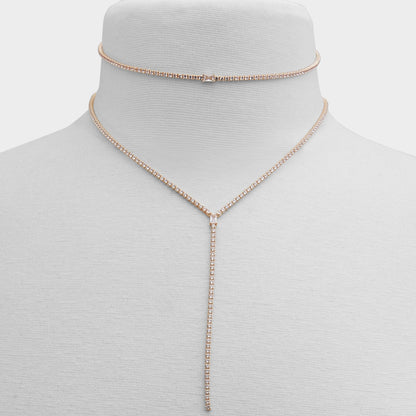 Aldo Alata Gold/Clear Multi Women's Cubic Zirconia - Necklace