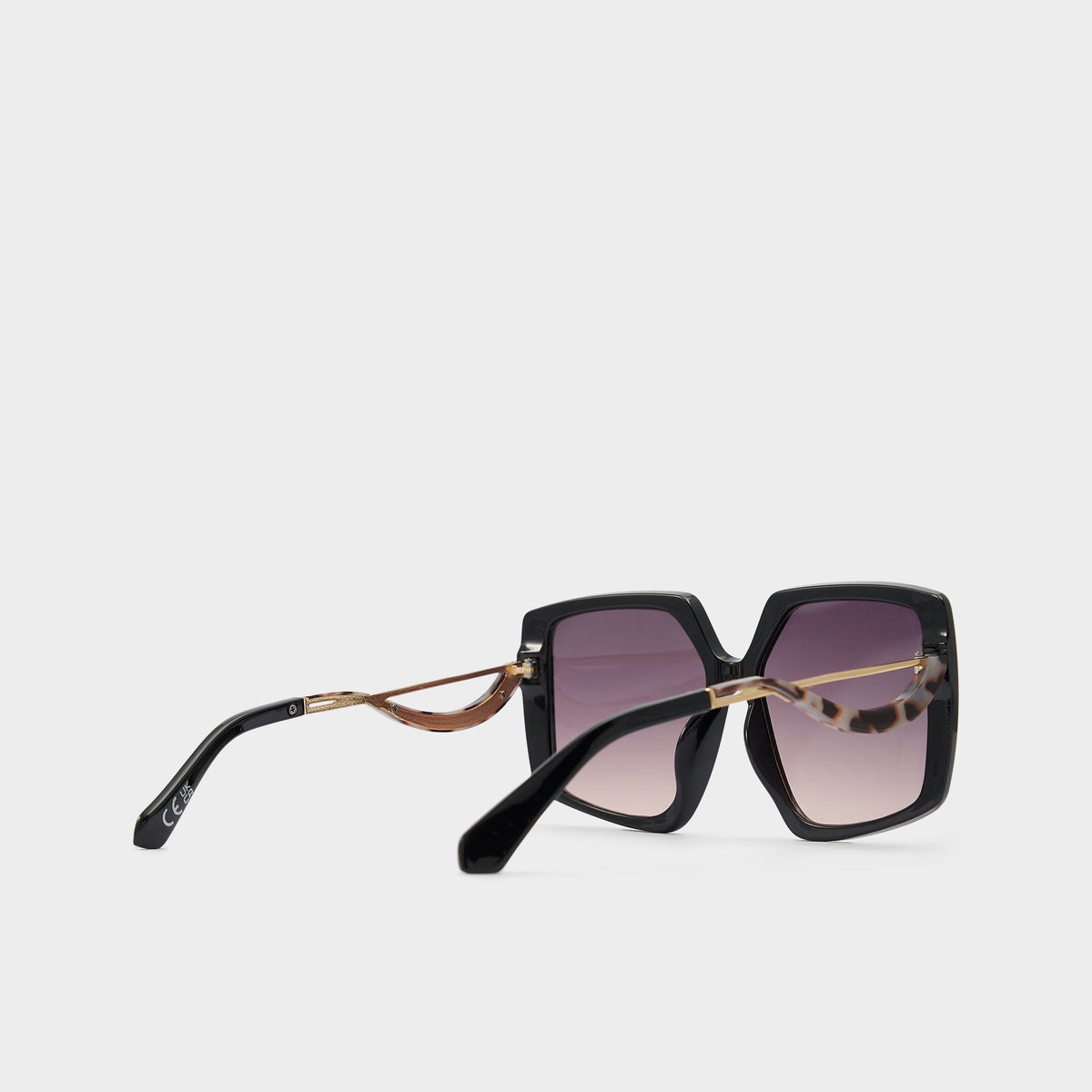 Aldo Asya Black/Gold Multi Women's Square - Square sunglasses