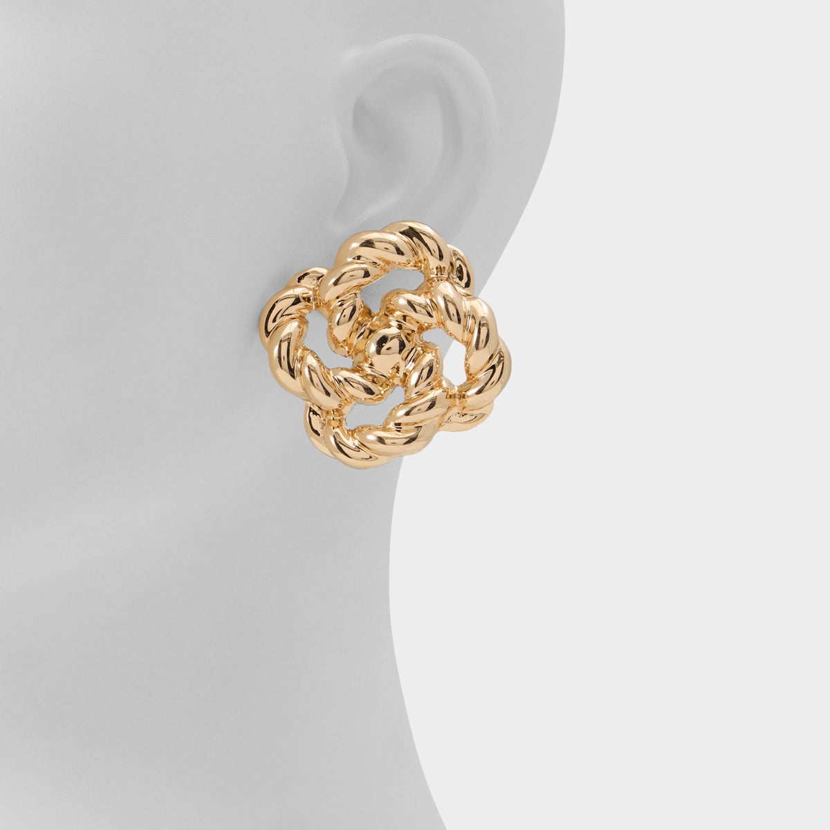 Aldo Doubleknot in Gold - Statement earrings