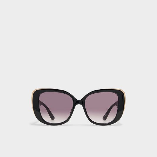 Aldo Dorkayx Black/Gold Multi Women's Square - Square sunglasses
