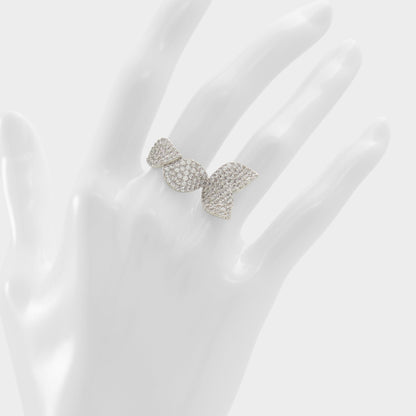 Aldo Celenring Silver/Clear Multi Women's Rings - Ring