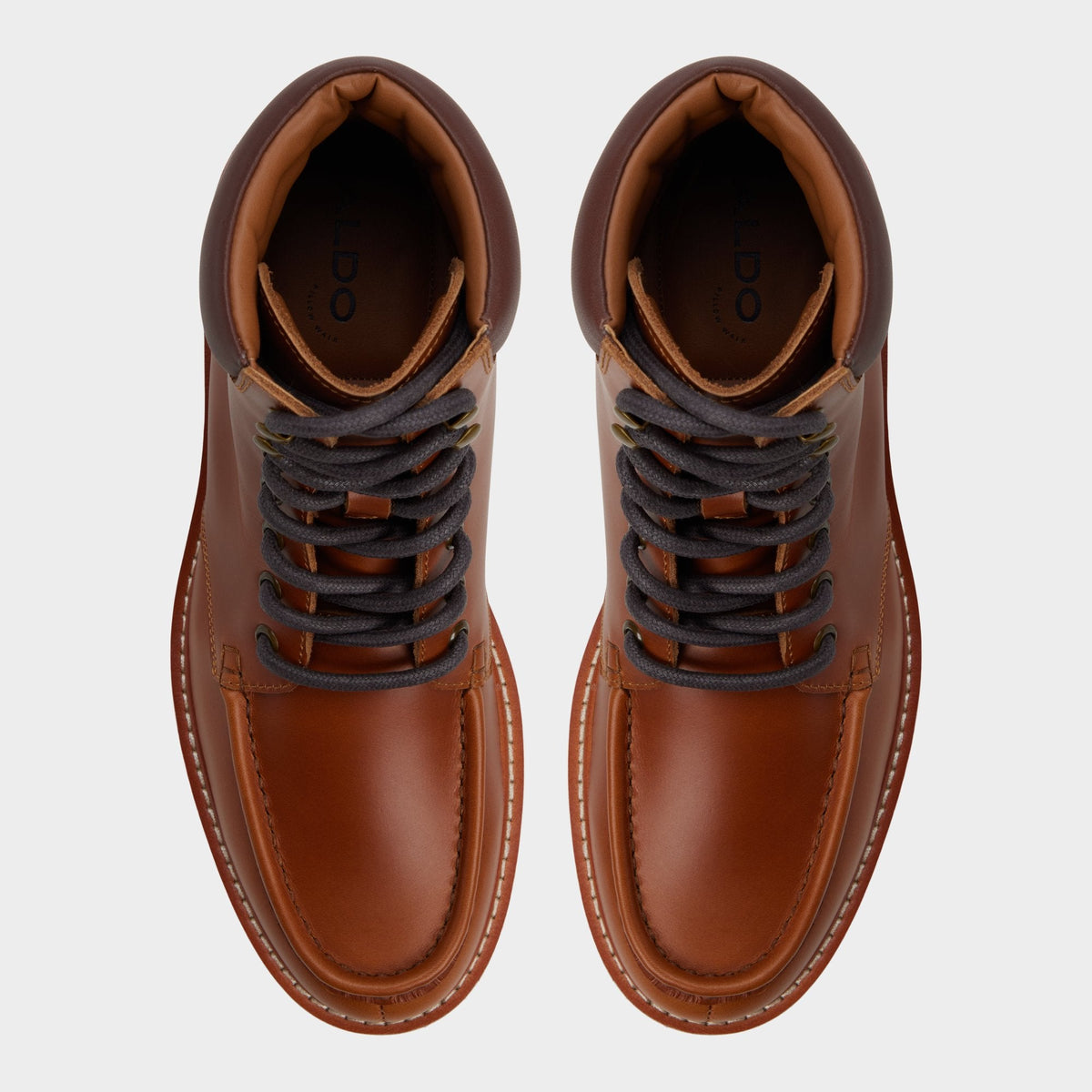 Aldo Grier in Cognac - Combat boot, Lug sole