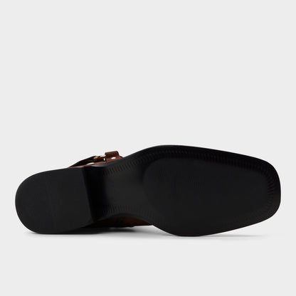 Aldo Marcos in Dark Brown - Ankle boot, Block heel