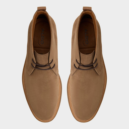 Aldo Jefrey Dark Brown Leather Suede Men's Chukka boots - Chukka boot