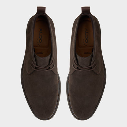 Aldo Jefrey Dark Brown Leather Suede Men's Chukka boots - Chukka boot