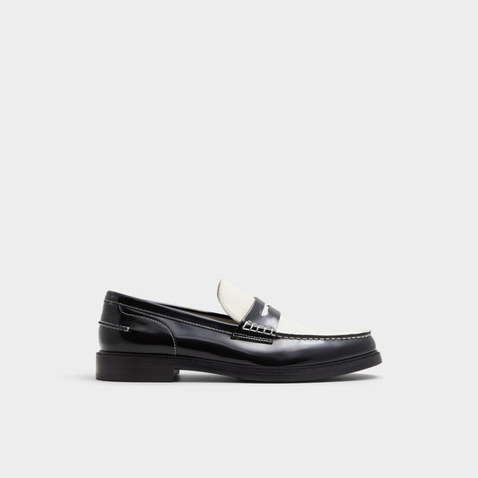 Aldo Kieran Black/White Men's Dress Shoes - Loafer