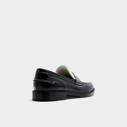 Aldo Kieran Black/White Men's Dress Shoes - Loafer