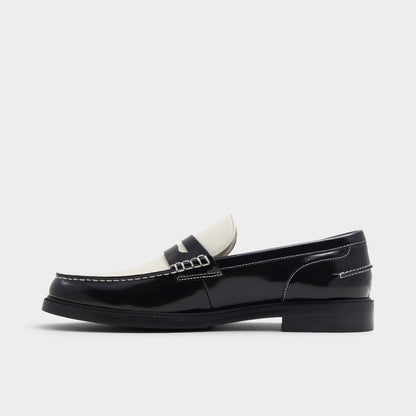 Aldo Kieran Black/White Men's Dress Shoes - Loafer