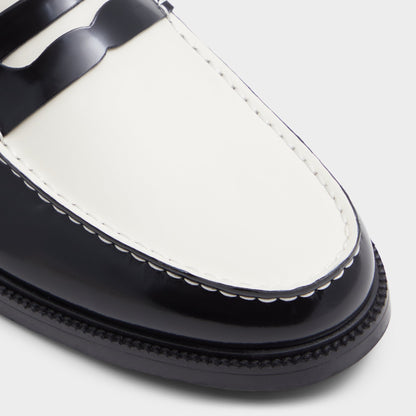 Aldo Kieran Black/White Men's Dress Shoes - Loafer