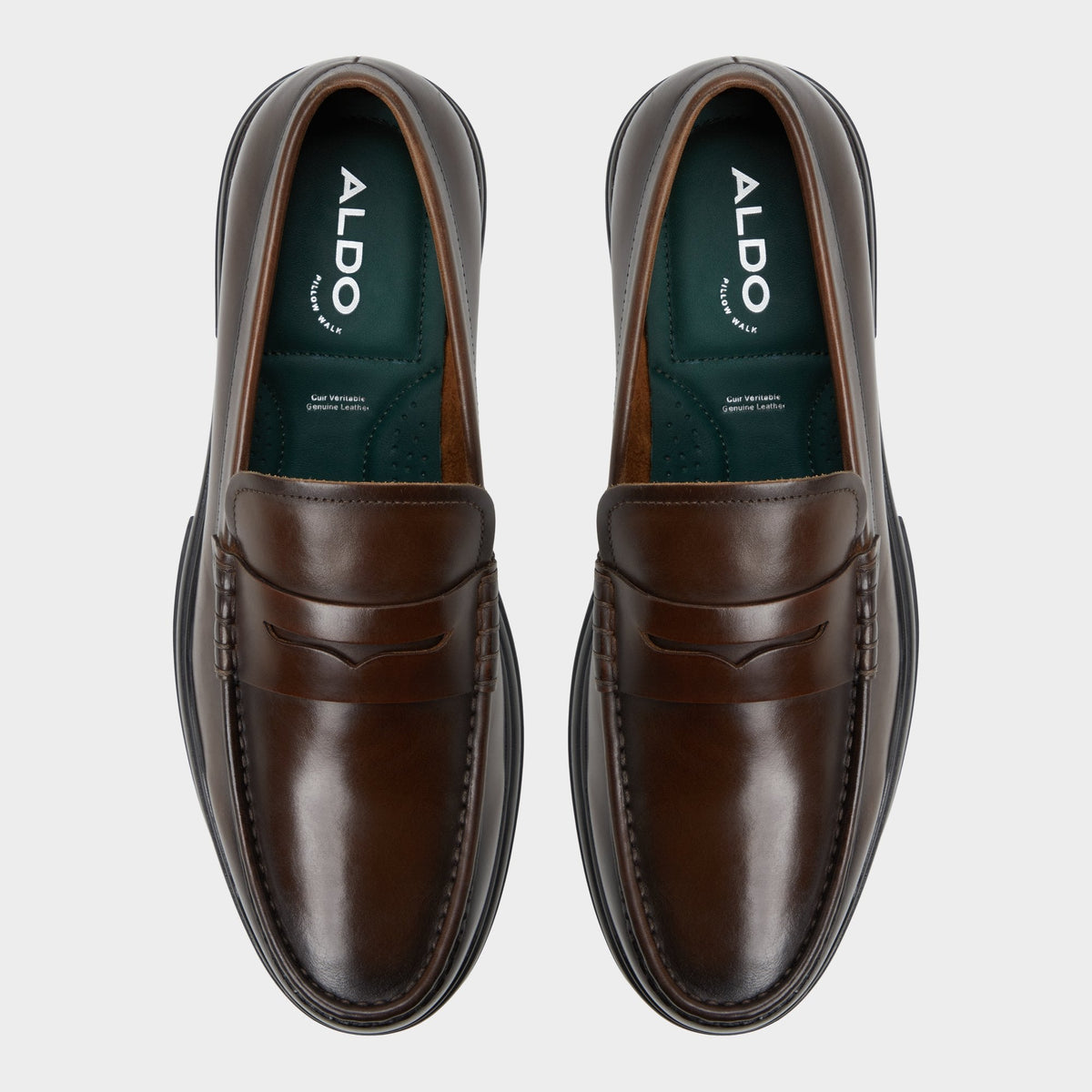 Aldo Tucker Other Brown Leather Smooth Men's Loafers & Slip-Ons - Loafer