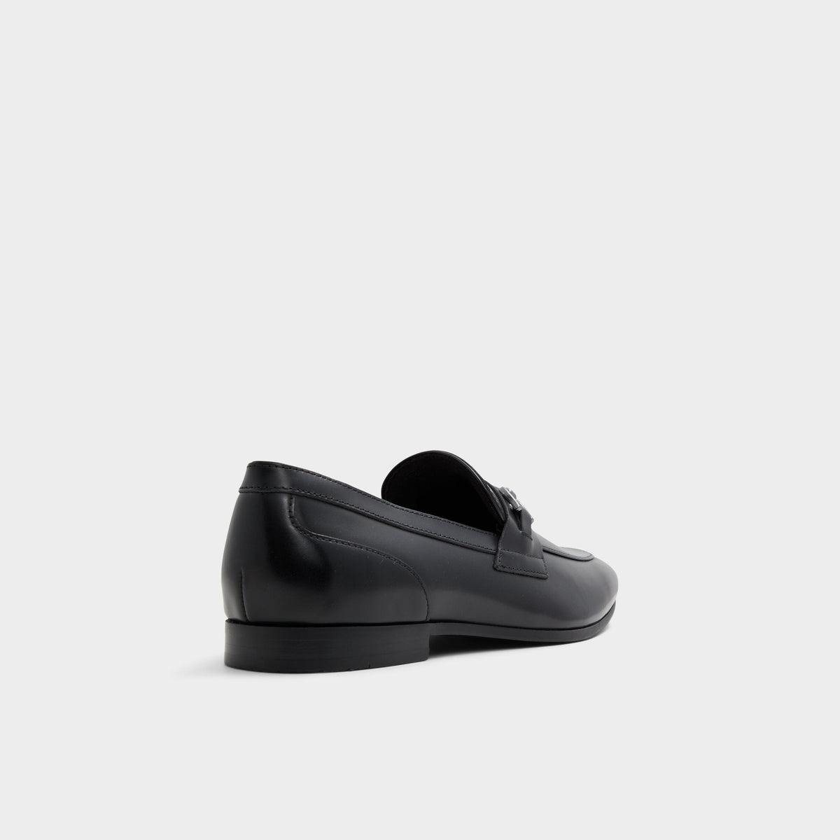 Aldo Marinho Open Black Leather Smooth Men's Dress Shoes - Loafer