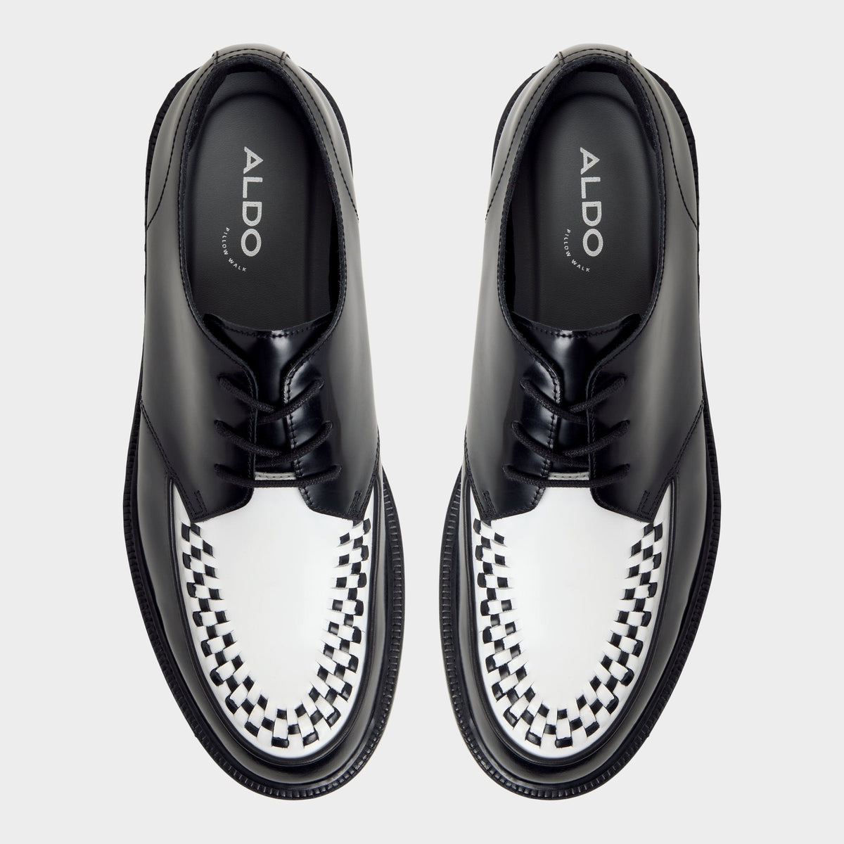 Aldo Rocco in Black White - Oxford shoe