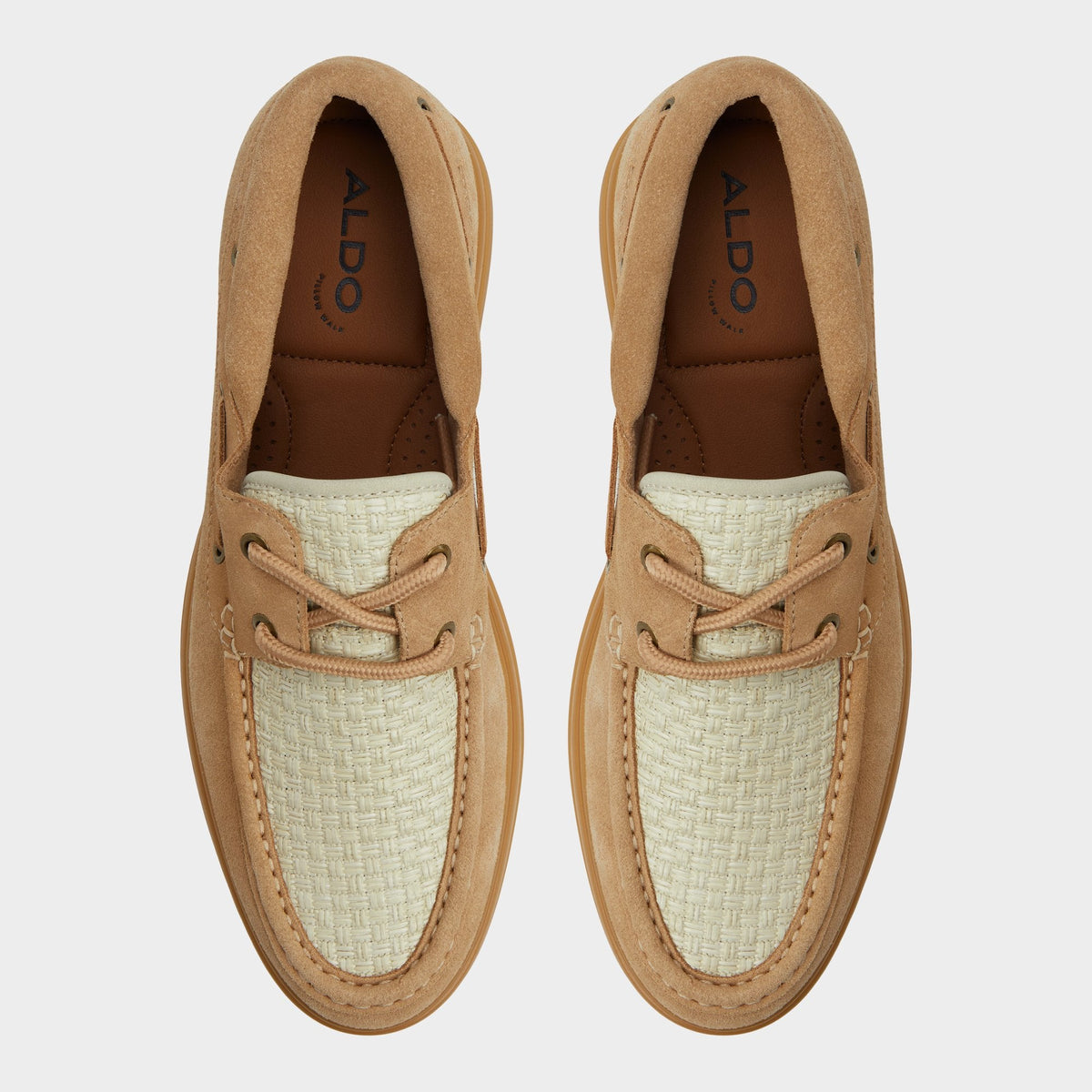 Aldo Seaexplorer Beige Men's Dress Shoes - Boat shoe
