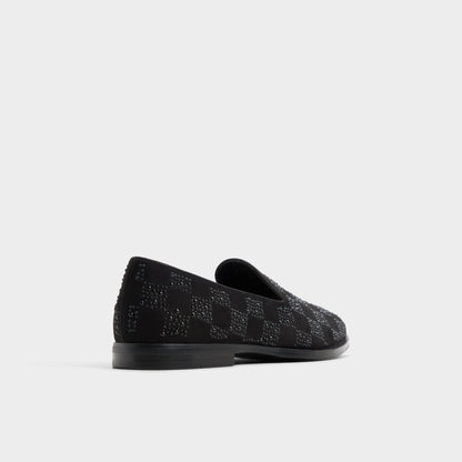 Aldo Casino Other Black Synthetic Textured Men's Dress Shoes - Loafer