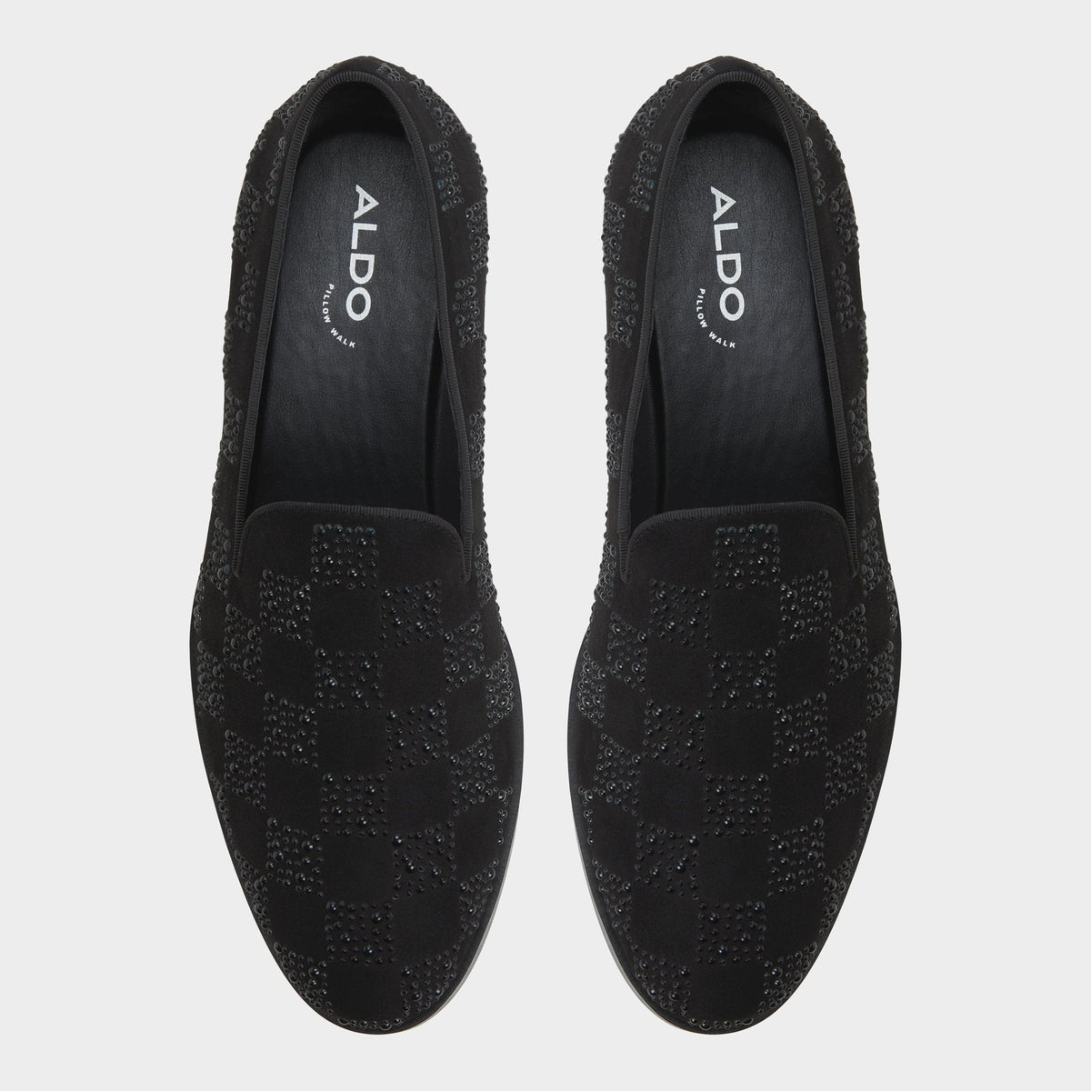Aldo Casino Other Black Synthetic Textured Men's Dress Shoes - Loafer